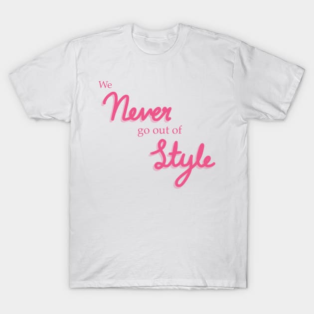 Style Lyrics Pink T-Shirt by CMORRISON12345